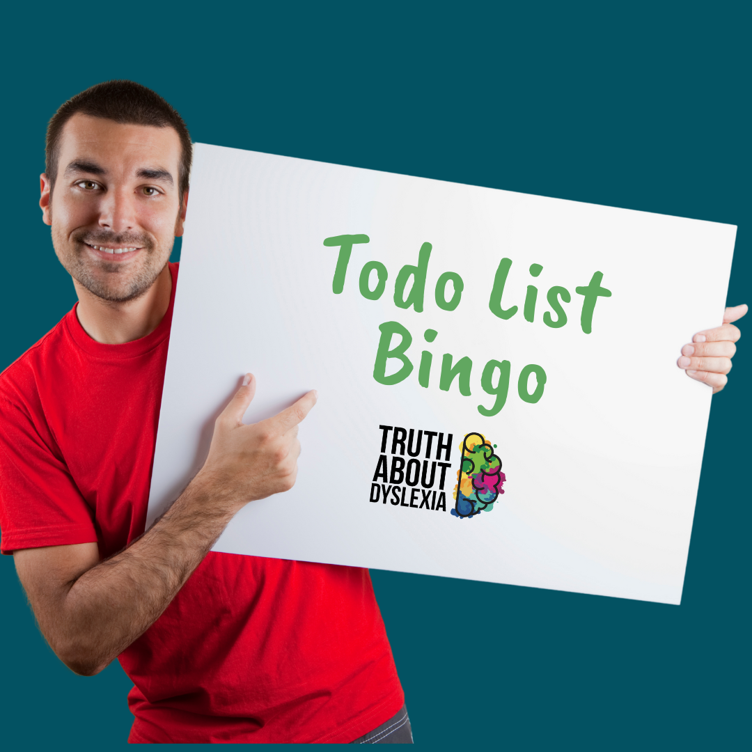 Dyslexia To Do List Bingo