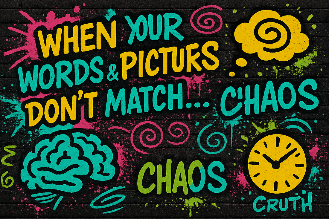 When your words & pictures don't match...