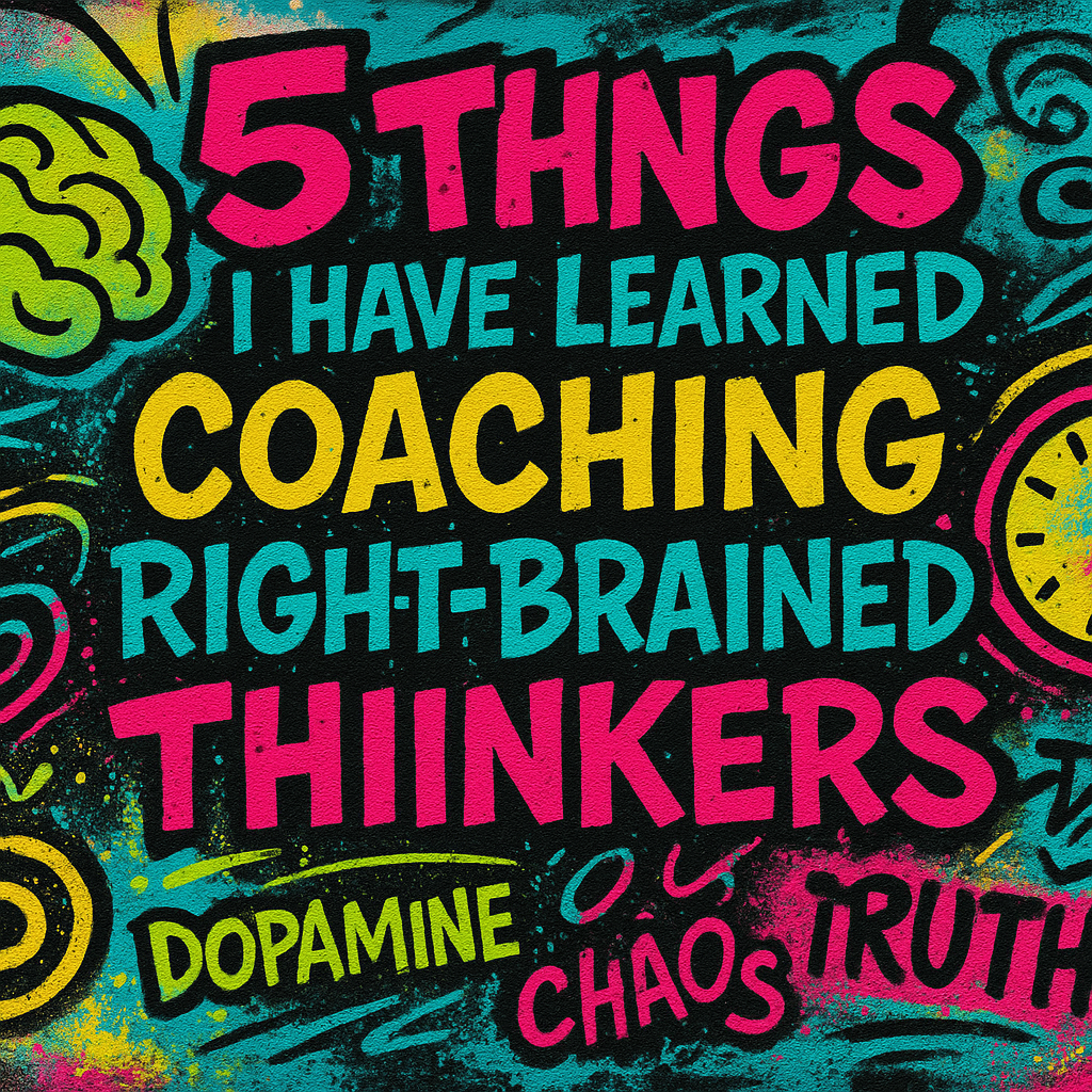 5 Thing I Have Learned Coaching Right Brained Thinkers.