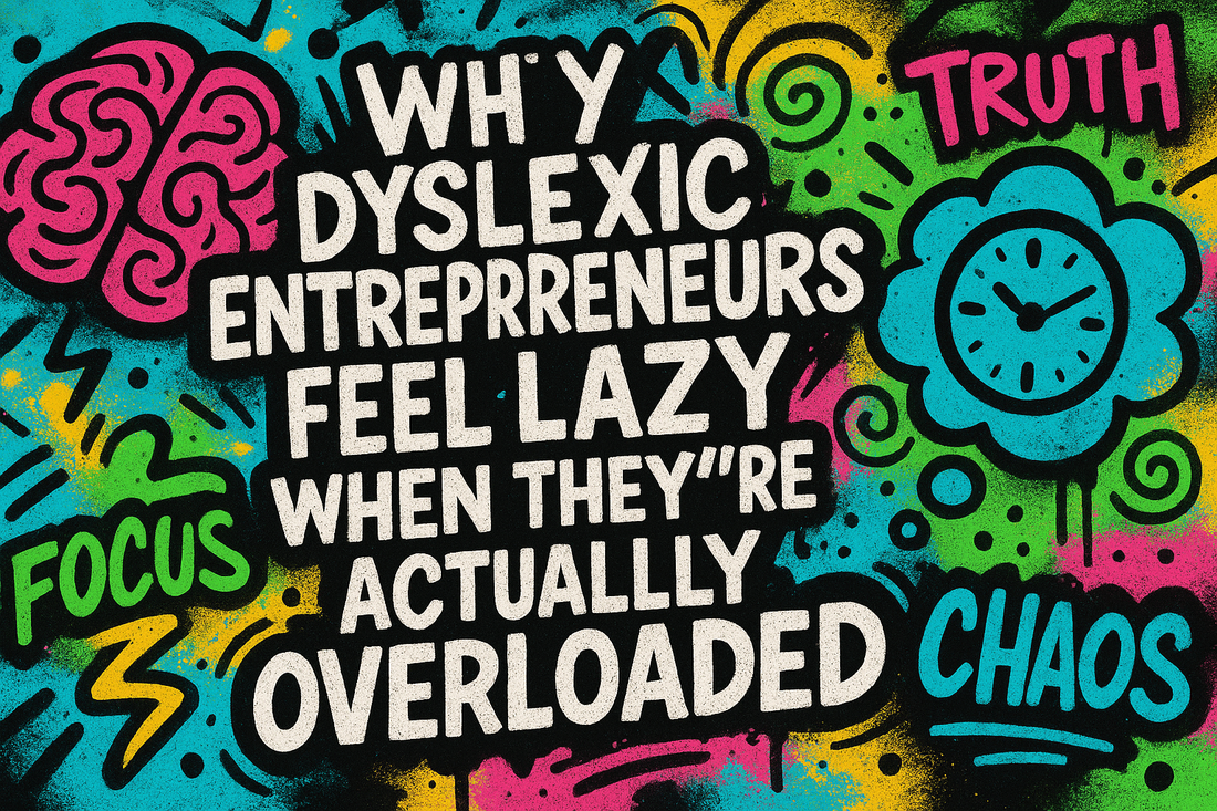 Why Dyslexic Entrepreneurs Feel Lazy When They’re Actually Overloaded